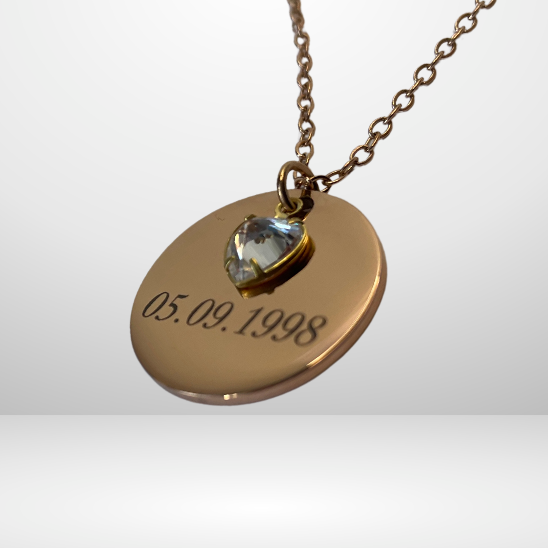 Collier Personnalisé OR finition , en Acier inoxydable