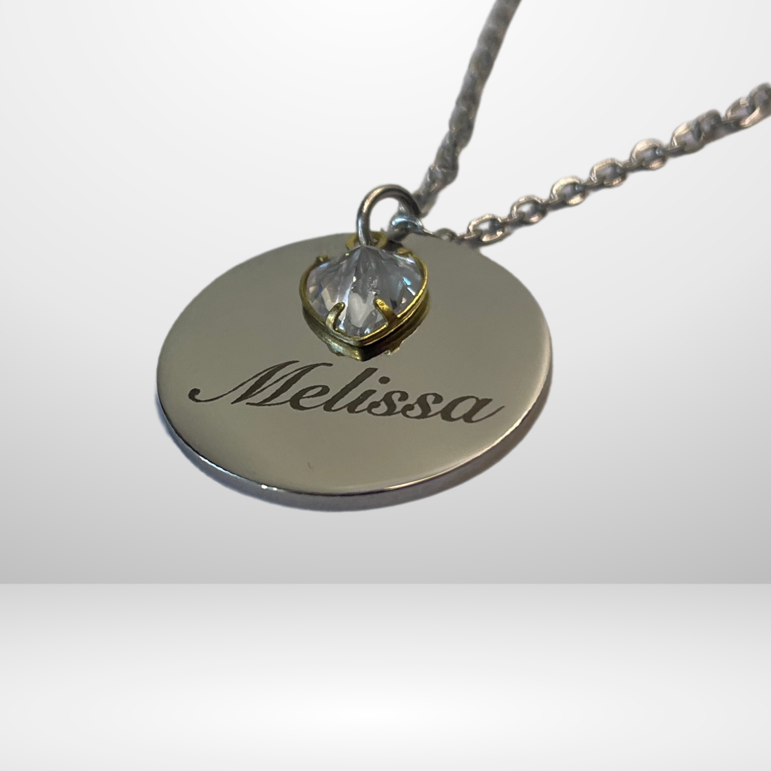 Collier Personnalisé OR finition , en Acier inoxydable