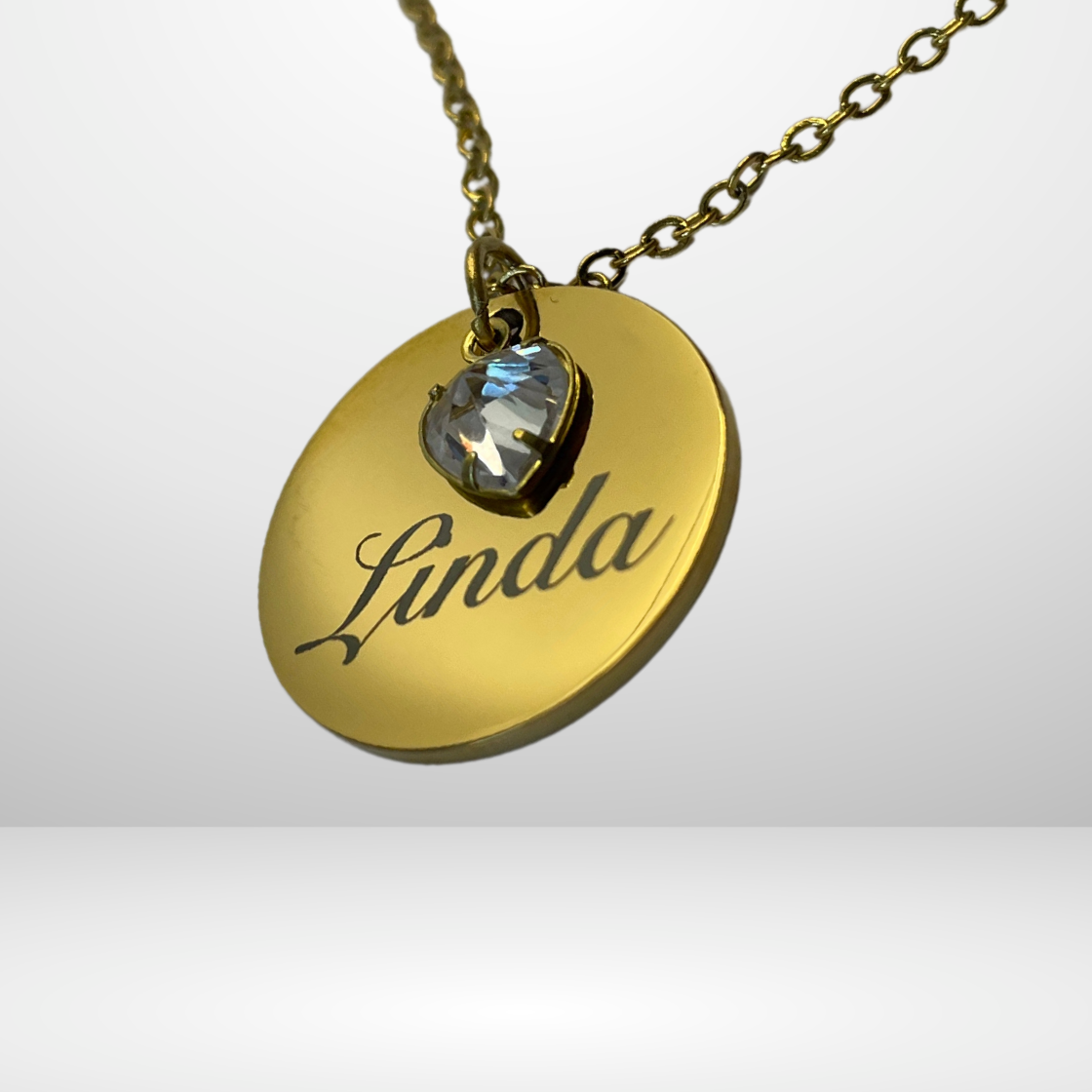 Collier Personnalisé OR finition , en Acier inoxydable